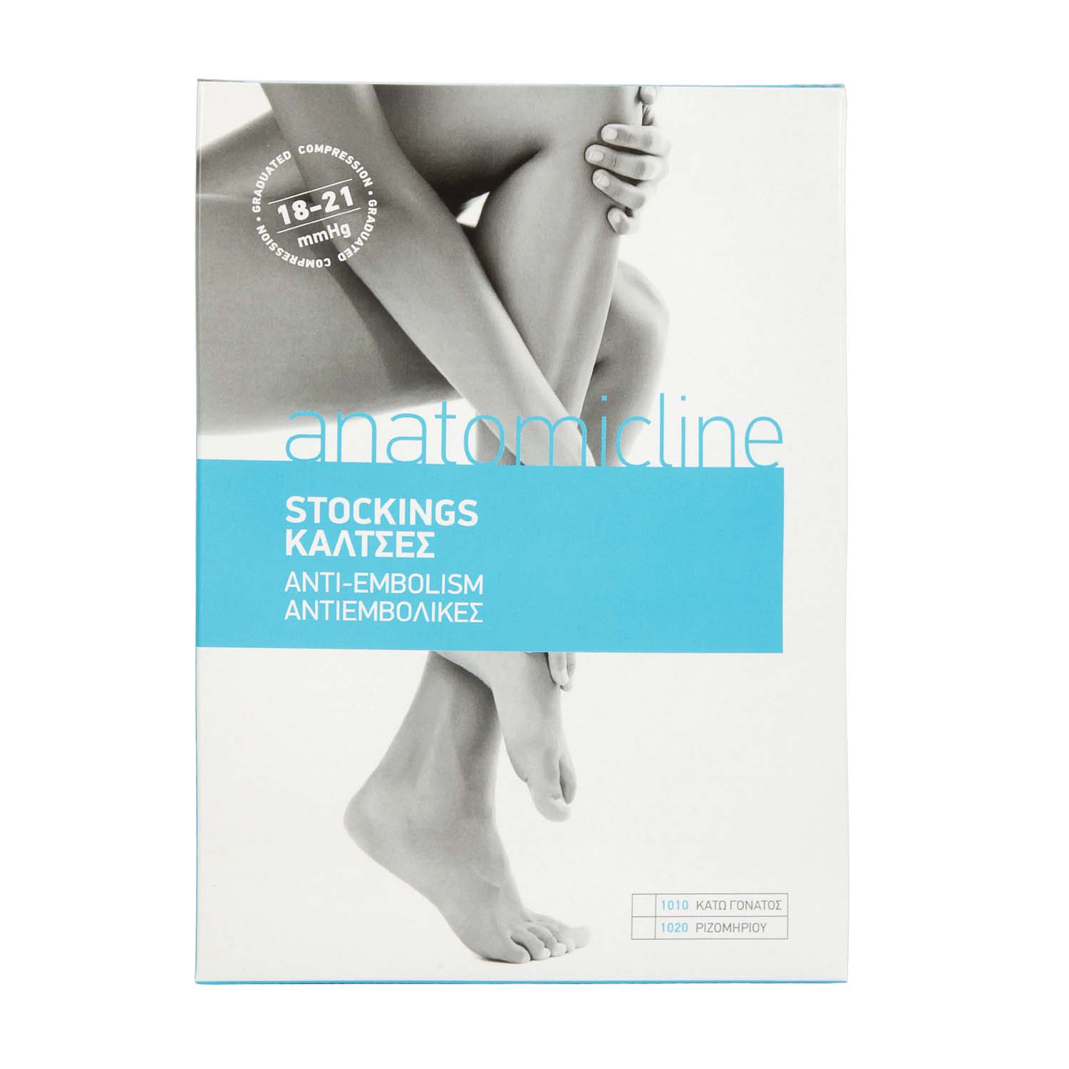 Knee high anti-embolism stockings  Class I - 17-22 mm Hg